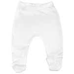 123 Bear 100% Cotton Baby Pants with Footies 100% Cotton Unisex Boys Girls (0-3 Months, 4-Pack Pink)