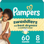Pampers Swaddlers Diapers, Size 5 (20-37 lbs), 132 Count, Absorbent, Keeps Baby Dry and Comfortable, Skin Safe Disposable Baby Diaper (Packaging May Vary)