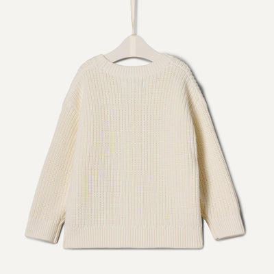 Amazon Essentials Toddler Boys' Cotton Pullover Sweater, Ivory, 2T