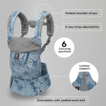 LÍLLÉbaby Complete 6-in-1 Ergonomic Baby Carrier Infant to Toddler with Lumbar Support (7-45 Pounds), 360 Degree Baby Wearing, Inward and Outward Facing (Starfall)