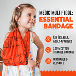 Warrior Kid Medic Multi Tool - Tourniquet, Triangle Bandage, Arm Sling, Pressure Bandage and Splint - Survival Kit for Kids & Adults, First Aid Kit Survival Essentials - Emergency Survival Kit, 1-Pack
