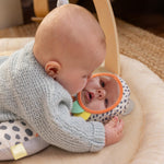 Ingenuity Every Season Plush Lambswool Baby Play Gym and Play Mat, Breathable, Tummy Time Mat, 0+ Months - Natural