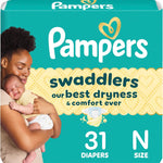 Pampers Swaddlers Diapers, Size 5 (20-37 lbs), 132 Count, Absorbent, Keeps Baby Dry and Comfortable, Skin Safe Disposable Baby Diaper (Packaging May Vary)