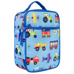 Wildkin ECO rPET Insulated Lunch Bag – Keeps Food Hot or Cold, Easy-Clean Lining, Zippered Pockets & BPA-Free – Boys & Girls, Ideal for School, Travel & Daycare – Trains, Planes & Trucks