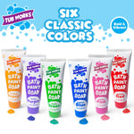 Tub Works® Bath Paint Soap Bath Toy, Classic 6 Pack | Non-Toxic | Washable Bathtub Paint for Finger Painting on Tub Walls | Ideal Toddler Bath Toys for Creative Play | Easy to Clean, Fun Bath Art