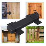 VANROUG 7.5" Heavy Duty Security Slide Latch Lock,with Padlock Hole Adjustable Gate Latch for Wooden Fences Barn Doors, Interior and Outdoor Door Latch,etc.