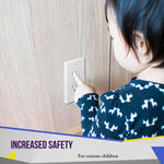 ENERLITES Child Proof Outlet Cover, Self-Closing, Fits Both Duplex and Decorator Outlet, Safety Design, Tamper-Resistant Socket Plug for Receptacle, Size 4.68" x 2.93", 8800-TR, White 6 Pack