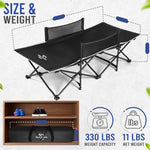 High Stream Gear Toddler Cot Bed: Kids Travel Camping Bed, a Portable Folding Cot for Kids Great for Outdoors and Young Guests at Home. Comfortable Kids Sleeping Cot Easy to Store and Use (Blue)