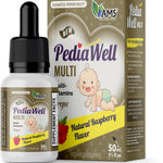America Medic & Science PediaWell Multi (50 mL) | Baby Vitamin Supplement with Vitamin C | Enhanced Immune Support for Kids | Toddler Multivitamin Drops for Boosting Physical and Mental Growth