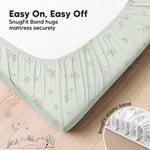 KeaBabies 2-Pack Fitted Crib Sheets for Boys, Girls, Baby - Soft Bamboo Viscose Cotton, 52x28 Standard Crib Mattress Sheets, Toddler Bed Mattress Cover, Gender Neutral, Breathable, Durable (Elly)