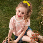 Hair Bows for Girls doboi 2PCS 4.5"Baby Hair Clips Pencil Ribbon Hair Accessories Hair Bow Alligator Clips for Baby Girls Toddlers Kids Teenagers Children Back to School Yellow Bows in Pairs