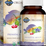 Garden of Life Organics Prenatal Vitamins - 30 Tablets, Prenatal Once Daily Whole Food Vitamins for Women with Folate not Folic Acid, Vitamin D3, Iron, Vegan One a Day Prenatal Multivitamin