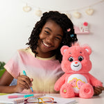 Care Bears 14" Love-A-Lot Bear Plushie - Medium Size - Pink Plush for Ages 4+ – Perfect Stuffed Animal Holiday, Birthday Gift, Super Soft and Cuddly – Good For Girls and Boys, Collectors