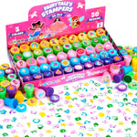 JOYIN 50 Pcs FairyTale's Themed Stamps for Kids - Self-Ink Stamps with 50 Designs for Birthday Party Favor, Carnival Prizes, Goodie Bag, School Treasure Box Toys (Mermaid, Princess, Unicorn Stampers)