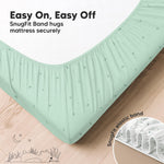 KeaBabies 2-Pack Fitted Crib Sheets for Boys, Girls, Baby - Soft Bamboo Viscose Cotton, 52x28 Standard Crib Mattress Sheets, Toddler Bed Mattress Cover, Gender Neutral, Breathable, Durable (Bunnies)