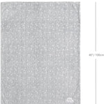 CREVENT 30''X40'' Cute Cozy Fluffy Warm Baby Blanket for Boys Infants Toddlers' Bedding Crib Cot Stroller, Baby Shower Birthday Newborn's Gift - Grey Cloud