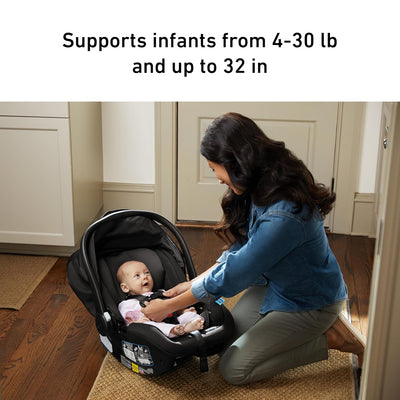 Graco SnugRide SnugFit Infant Car Seat, Anti Rebound Bar for Extra Safety, No-Rethread Harness, LATCH Equipped, Baby Car Seat, Gotham