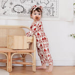 FOCUSNORM Toddler Christmas Baby Boy Girl Outfits Infant Fall Winter Clothes Cute Christmas Tree Jumnpsuit Long Sleeve Romper