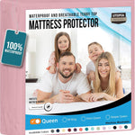 Utopia Bedding Waterproof Mattress Protector Queen Size, Premium Terry Mattress Cover 200 GSM, Breathable, Fitted Style with Stretchable Pockets (White)