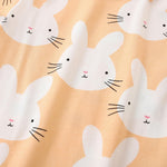 DDSOL Pajamas Baby Girls Long Sleeve Sleepwear Spring Winter Jammies Toddler Bunny Yellow Pjs Set 2T 3T