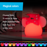 Disney Minnie Mouse Squishy Light, Color Changing, Night Light for Kids, USB Lamp, Battery Operated, Dimmable, Ideal for Bedroom, Playroom, Living Room, and More, 66945