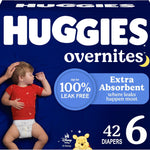 Huggies Size 3 Overnites Baby Diapers: Overnight Diapers, Size 3 (16-28 lbs), 132 Ct (2 Packs of 66), Packaging May Vary