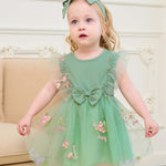 Renotemy Baby Girl Flower Dress Summer, Tutu Tulle Boho Princess Wedding Birthday Party Dresses for Infant Girls 0-18 Months