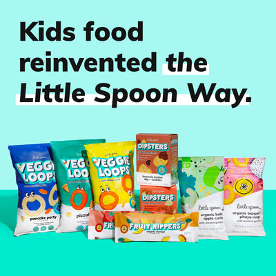 Little Spoon Kale Apple Meltable Baby Puffs, Organic Corn Quinoa Sorghum, No Rice, No Added Sugar Snacks, Encourages Self-Feeding, 1 Oz Bag, 4 Pack