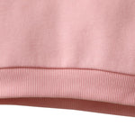 SOBOWO Pink Sweatshirt Toddler Baby Girl Sweatshirt White Fleece Letter Print Long Sleeve Pullover Hoodie Tops Fall Winter Clothes(Pink/White, 12-18 Months)