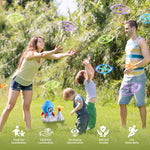 Outdoor Toys for Kids Ages 3-8: Flying Disc Launcher Toy Chasing Games - Summer Outside Yard Activities Chasing Toy for Toddlers Ages 3 4 5 6 7 8 Backyard Games Birthday Gift for Boys Girls, Blue