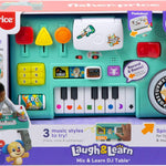 Fisher-Price Laugh & Learn Baby & Toddler Toy Mix & Learn DJ Table Musical Activity Center with Lights & Sounds for Ages 6+ Months