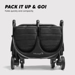 Baby Jogger City Tour 2 Double Stroller, Compact & Sleek Twin Design with Easy-To-Maneuver Features, Ideal for Growing Kids, Plush Imported