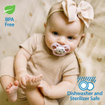 Dr. Brown's Advantage Baby Pacifier, Fully Symmetrical Soother with Soft Silicone Bulb, Skateboard Snail, 6-18m, BPA Free, 2 Pack