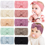 CÉLLOT Super Stretchy Soft Knot Headbands with Hair Bows Head Wrap Hair Accessories For Newborn Baby Girls Infant Toddlers Kids