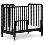 Davinci Jenny Lind 3-in-1 Convertible Mini Crib in Ebony, Removable Wheels, Greenguard Gold Certified