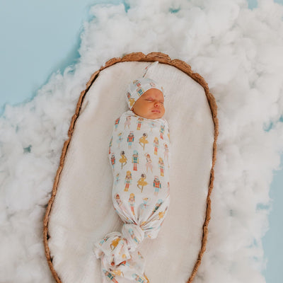 Copper Pearl Swaddle Blankets for Newborns | Soft Stretchy Receiving Blankets for Boys and Girls | Large 46 x 46 Inch Baby Blankets | Lightweight and Breathable Swaddles | Juliet