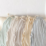 Pin Stripe Pant Toddler Boys Classic Pinstripe Pants Kids Thin Cotton Stripe Elastics Waist Spring Summer Casual Trousers Toddler Summer Clothes Boy 3-4T Beige