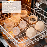 COMI Natural Glass Baby Bottles for Breastfeeding Babies,Newborn Anti-Colic Baby Bottle Set with Slow Flow Nipple,0-3 Months,BPA-Free,6 oz,2 Pack