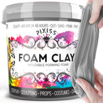 Foam Clay Air Dry Modeling Clay - Moldable Cosplay Soft Clay for Slime Add Ins, Molding Clay for Sculpting with Eva Foam - 300 Gram Gray Air Dry Clay