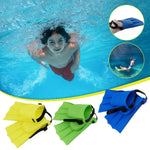 Kids Flippers, Kids Swim Fins, Flippers for Kids, Short Youth Flippers Swimming Training Fins for Swimming and Diving, Lap Swimming Pool Snorkeling,Flippers for Children Girls Boys Beginner (Yellow)