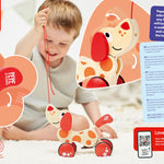 Hape Walk-A-Long Puppy Wooden Pull Toy
