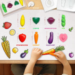 R&DLanci 8 Pack Toddler Crayons - Vegetable & Fruit Design, Non-Toxic, Washable, and Easy to Hold - Perfect for Kids Art Projects and Sensory Play,Art & Crafts Supplies,Good Gift for Toddlers
