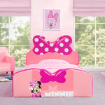 Delta Children Disney Minnie Mouse Upholstered Twin Bed, Pink