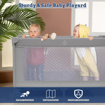 5 in 1 Baby Crib, Baby Playards Pack and Play Portable Travel Baby Playpen with Toys & Music Box, Mattress for Girl Boy Infant Newborn