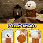 WANIDEA Cute Ghost Night Light, Warm Light Rechargeable Stepless Dimming Night Lights for Bedroom, Cute Little Buddy Ghost Anime Gifts, Funny Kids Room Decor for Teen Girls