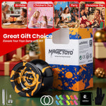 MAGICYOYO N11 Metal Professional Yoyo for Adults, Dual Purpose Unresponsive Yo yo for Stringk Trick, Responsive Yoyo for Kids 8-12 with 12 Yo-yo Strings, Responsive Bearing Kit (Black Golden)