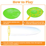 JOYIN Big Bubble Wands Set Bulk for Kids Summer Outdoor Toy Game Activity Party Favors, 18 Pcs Giant Bubble Maker with Tray, 12" Large, 6 Pcs Solution Suitable for All Age People