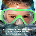 Seago Kids Swim Goggles Swimming Goggles for Kids Boys Girls Toddlers Youth 5-15 Anti-Fog 180° Clear Goggles No Leak Water Pool Underwater Swim Goggles with Nose Cover Swimming Diving Equipment