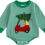 St Patricks Day Baby Boy Outfit Newborn Waffle Shamrock Onesie Sweatshirt Bubble Romper Top Infant Spring Clothes