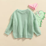 Toddler Baby Girls Loose Long Sleeve Knit Sweaters Warm Pullover Top Fall Winter Clothes Outfits